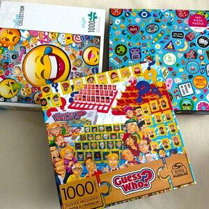 Bright & Fun Puzzles Lot of 3 (2/1000, 1/500pc)